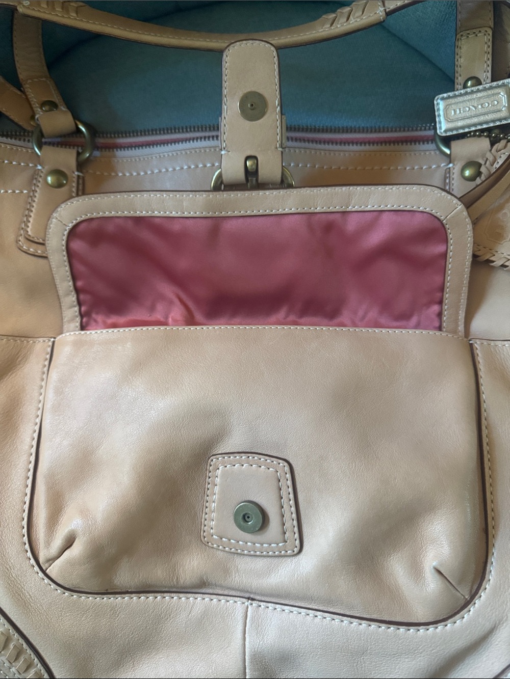 Coach Poppy Whipstitch Tote - Picture 10 of 16